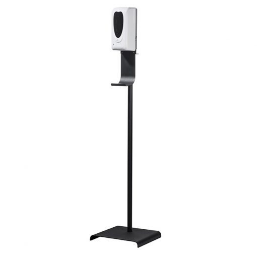 Desinfectiezuil met alcoholspray dispenser op standaard